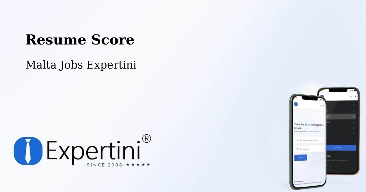 Resume Score & Job Description Match Tool – Mosta - Malta Jobs Expertini
